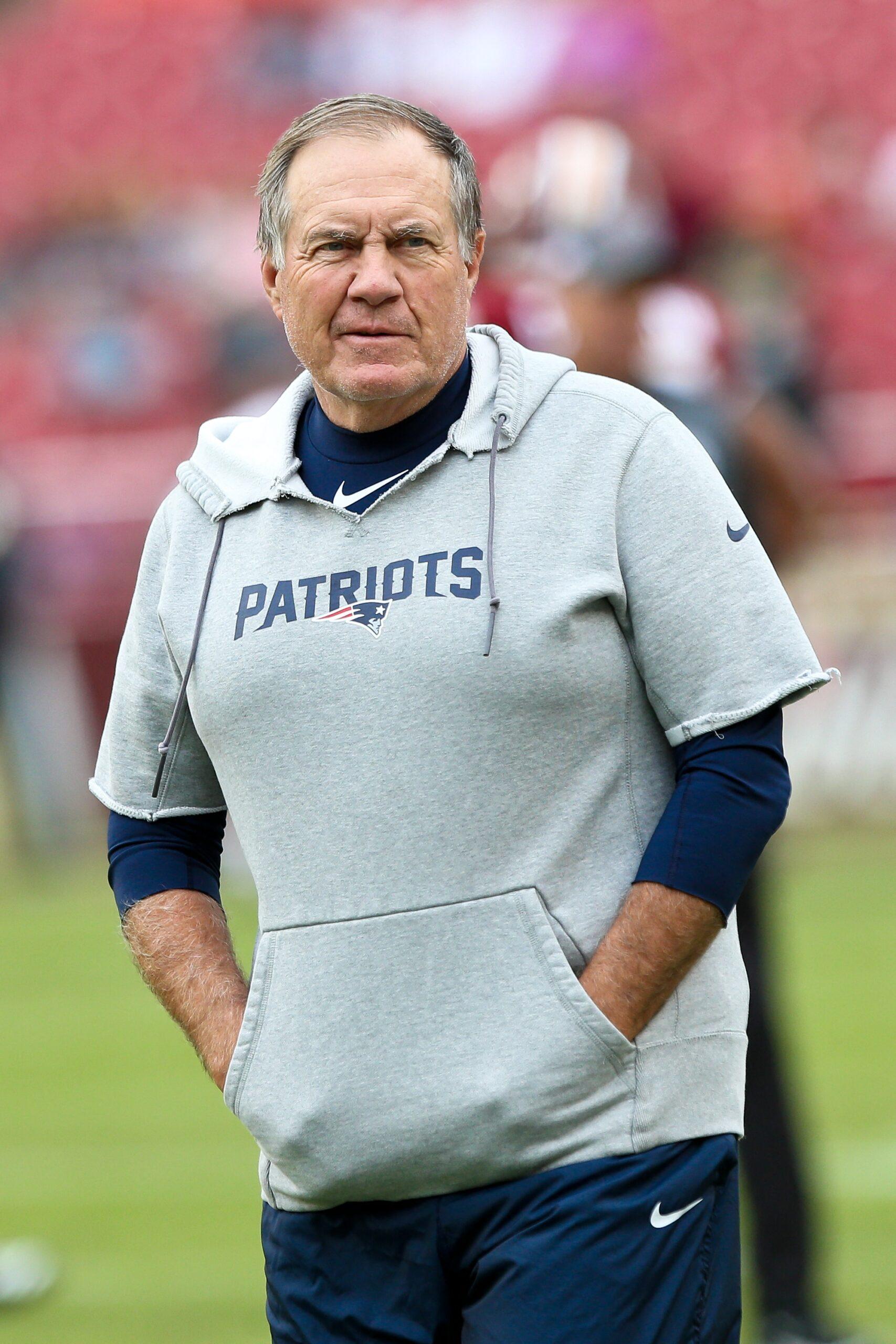 Bill Belichick on NFL field