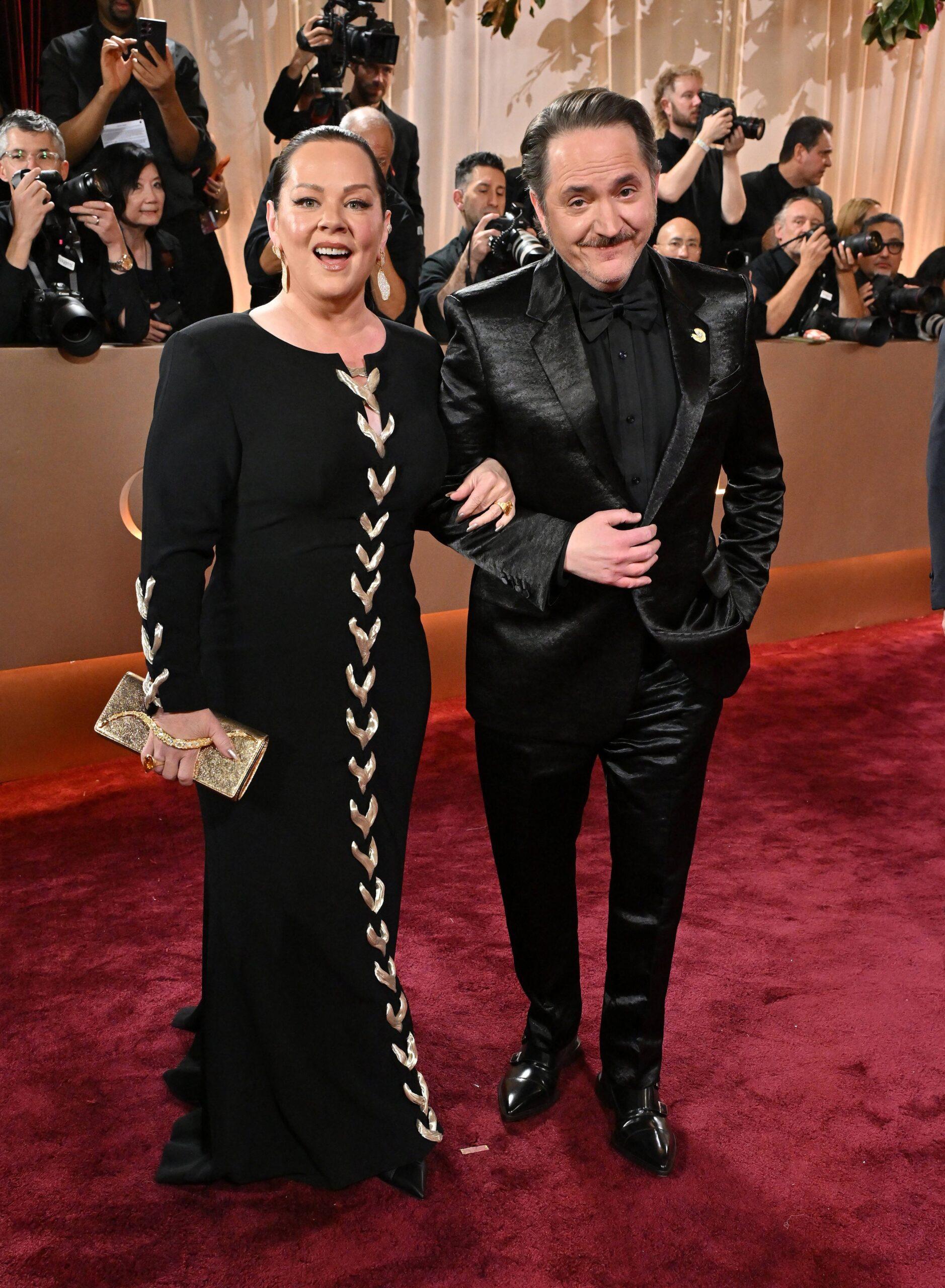 Melissa McCarthy and Ben Falcone at the 83rd Annual Golden Globes