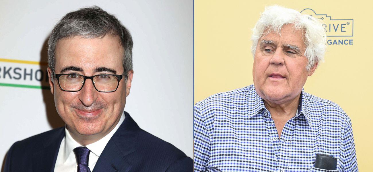 Photo of John Oliver and Jay Leno