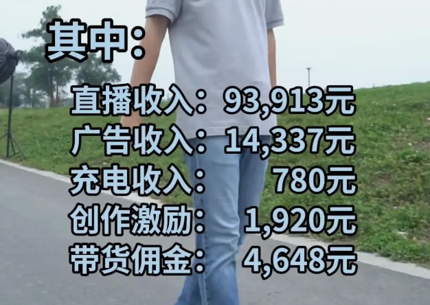 户晨风月入11万