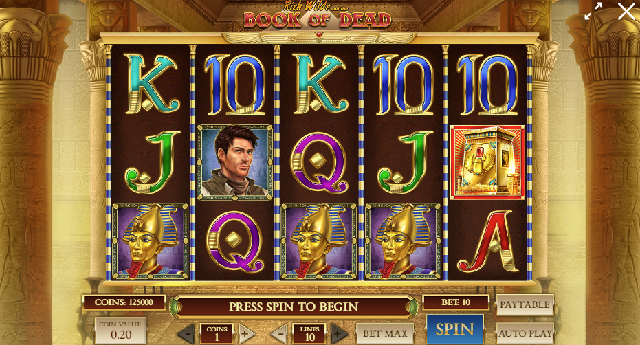 book of dead slot screenshot