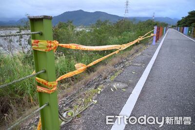 宵小猖獗！花蓮吉安自行車道護欄遭破壞　4根鋼柱遭拔走