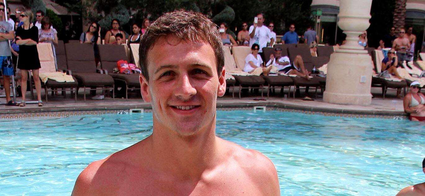 Ryan Lochte posing for a picture.