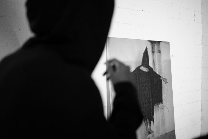 Exhibition view with Electric, American Wasteland, RP.1, Brooklyn, 2026. Work: Jet Le Parti / L.S. Toy (Reign.925).