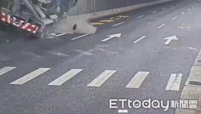 北市女被水泥車拖行100公尺亡　直行駕駛自責坐在地上