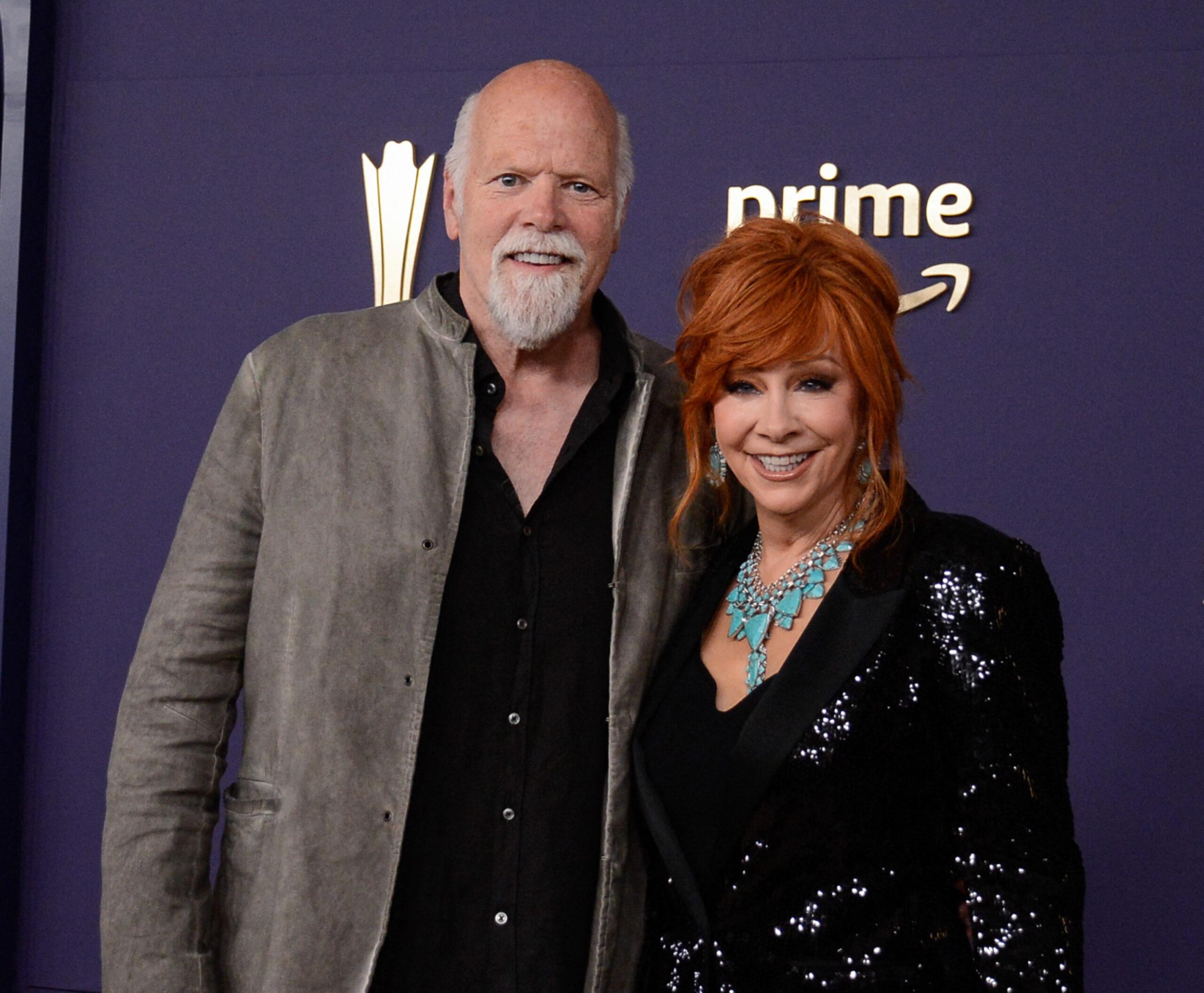 Rex Linn and Reba McEntire at the 59th ACM Awards
