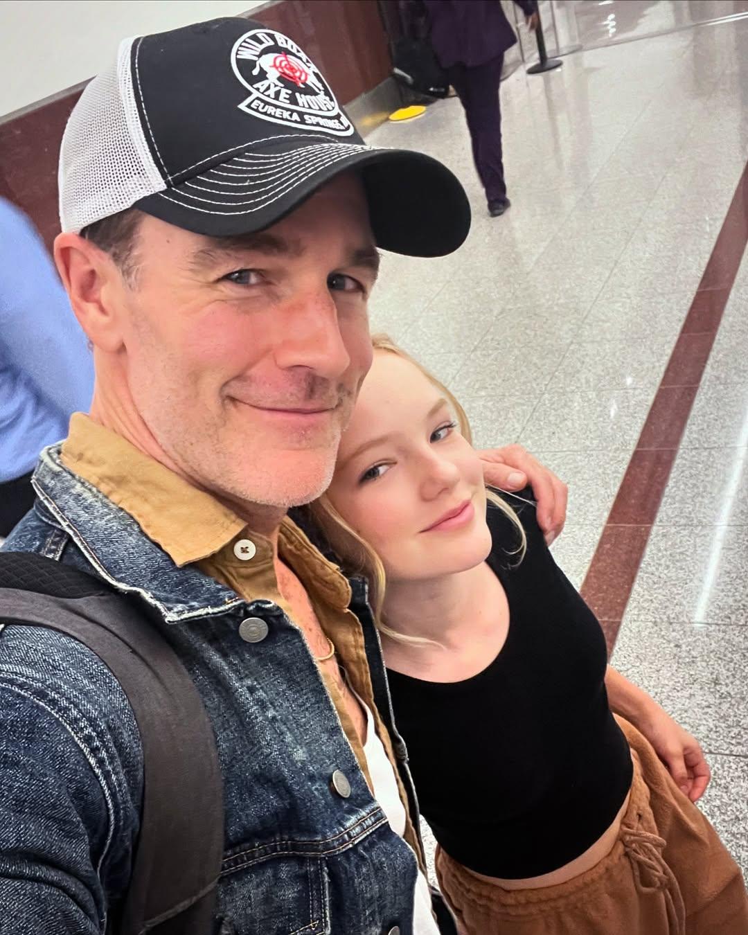 James Van Der Beek and His Oldest Daughter