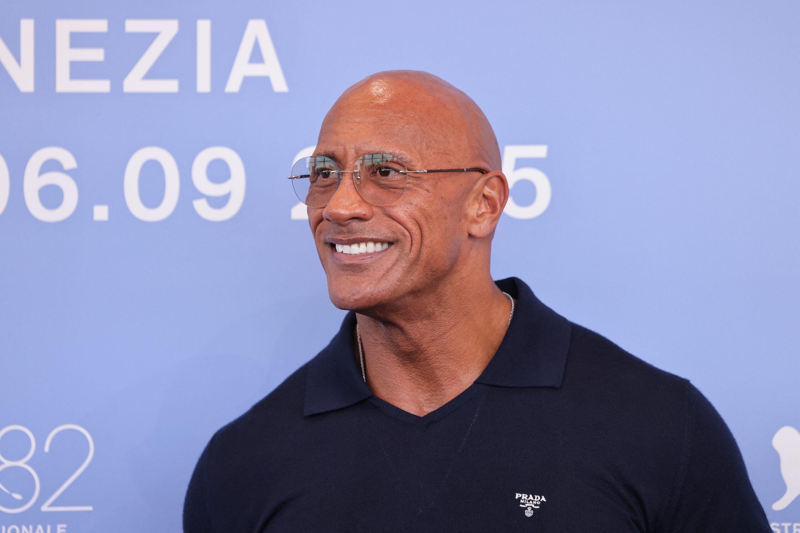 Dwayne Johnson at "The Smashing Machine" photocall during the 82nd Venice International Film Festival
