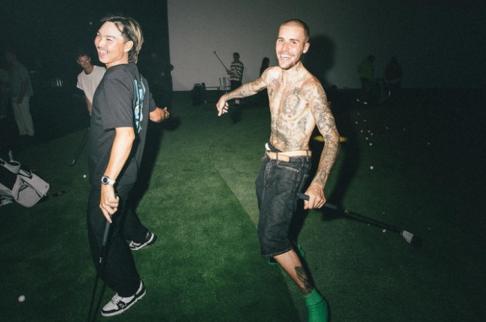 Min Woo Lee at Justin Bieber's listening party., ,