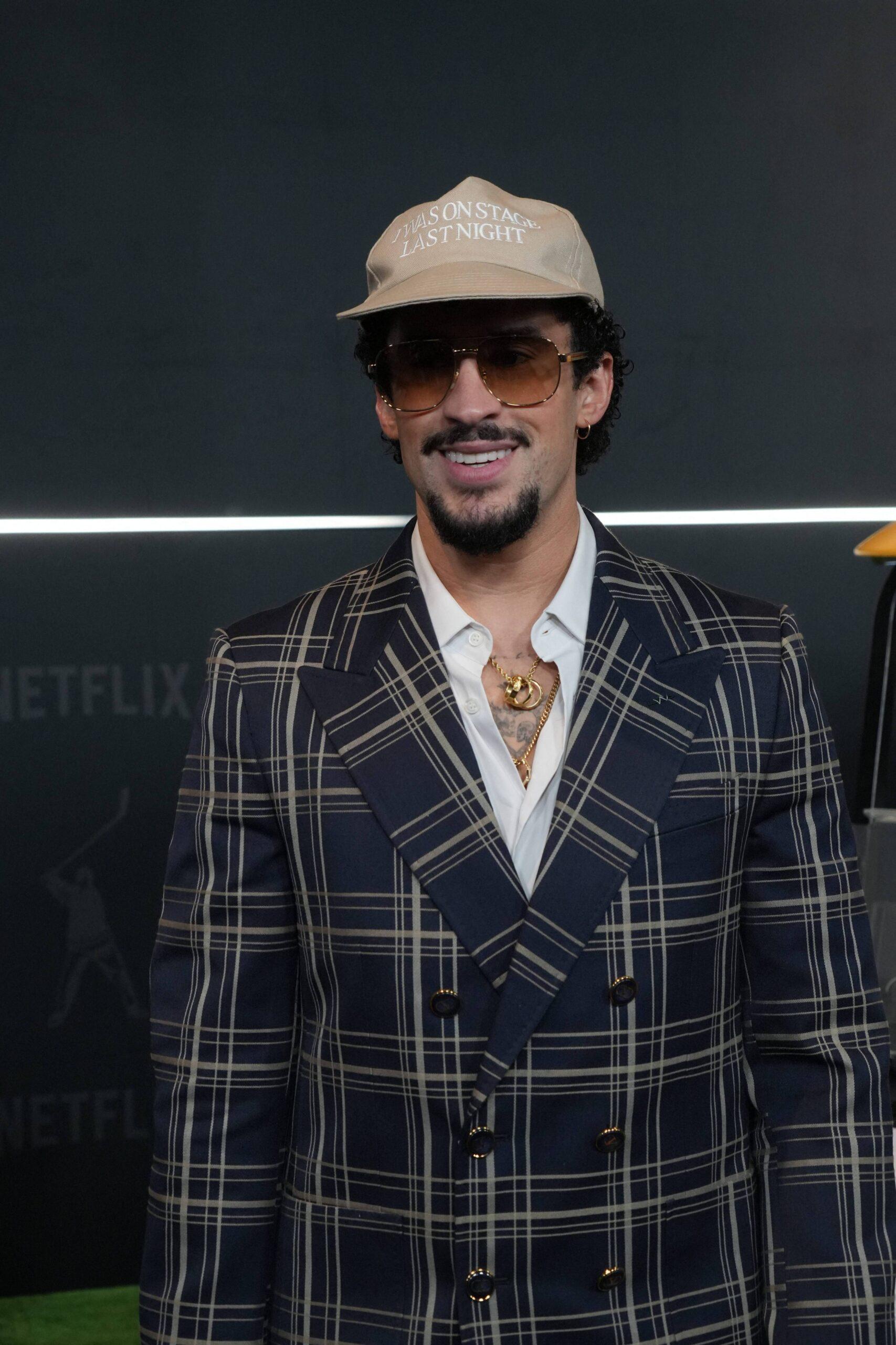 Bad Bunny at Happy Gilmore 2 New York Premiere-NYC