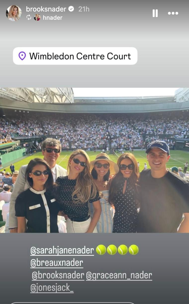 Brooks Nader at Wimbleton