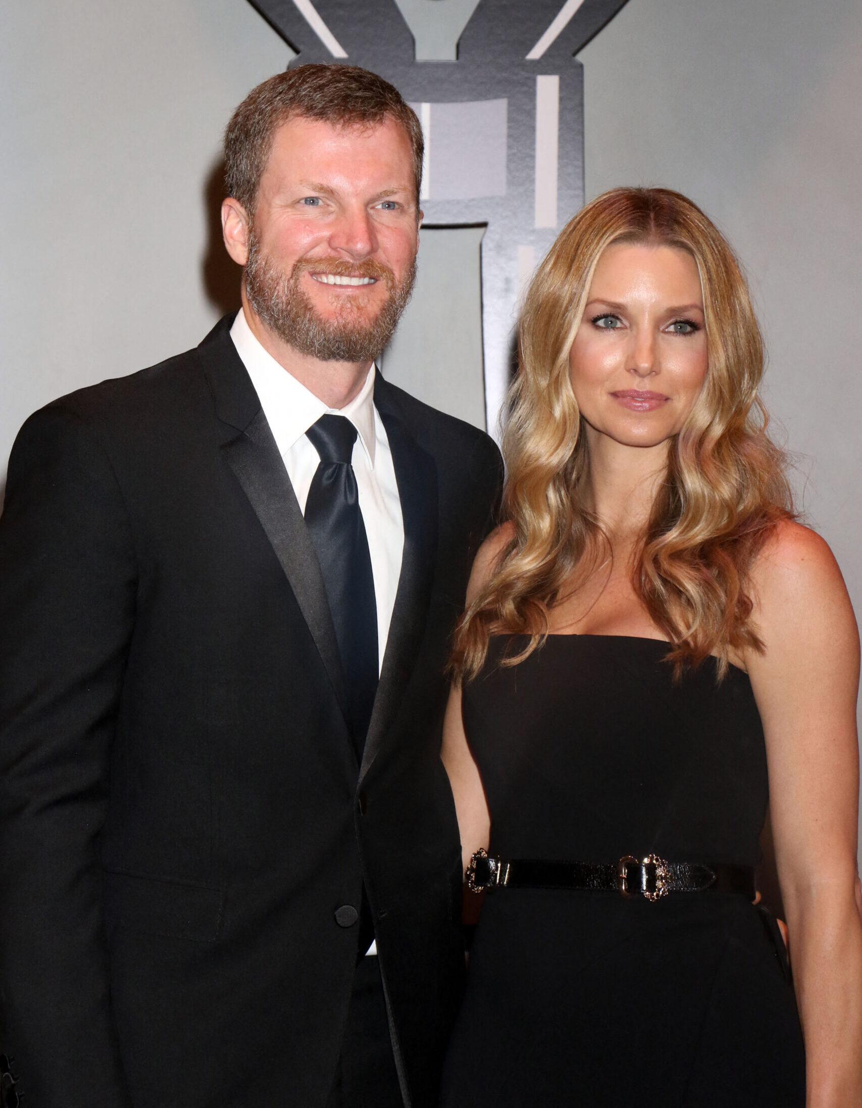 Amy Earnhardt and Dale Earnhardt Jr at the 2018 Nascar Awards in Las Vegas