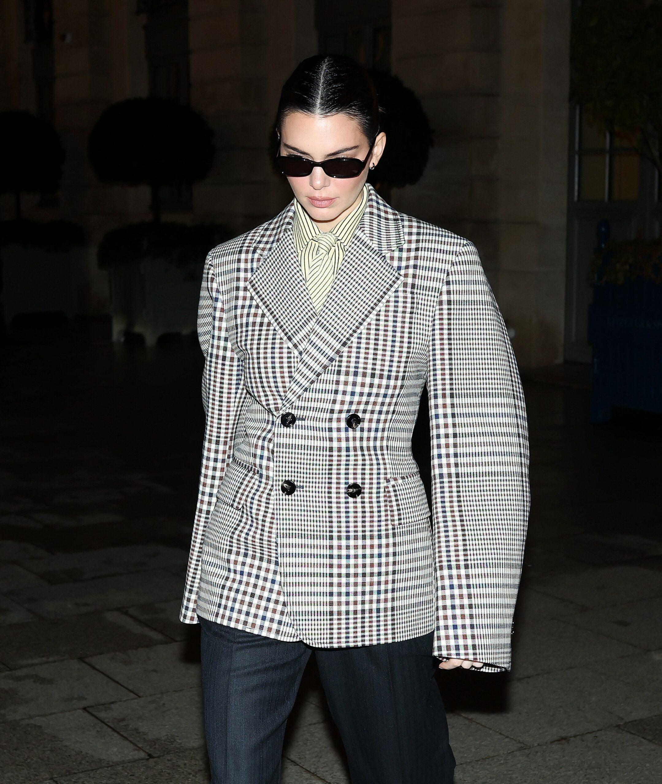 Kendall Jenner at the Ritz hotel during the Fashion Week