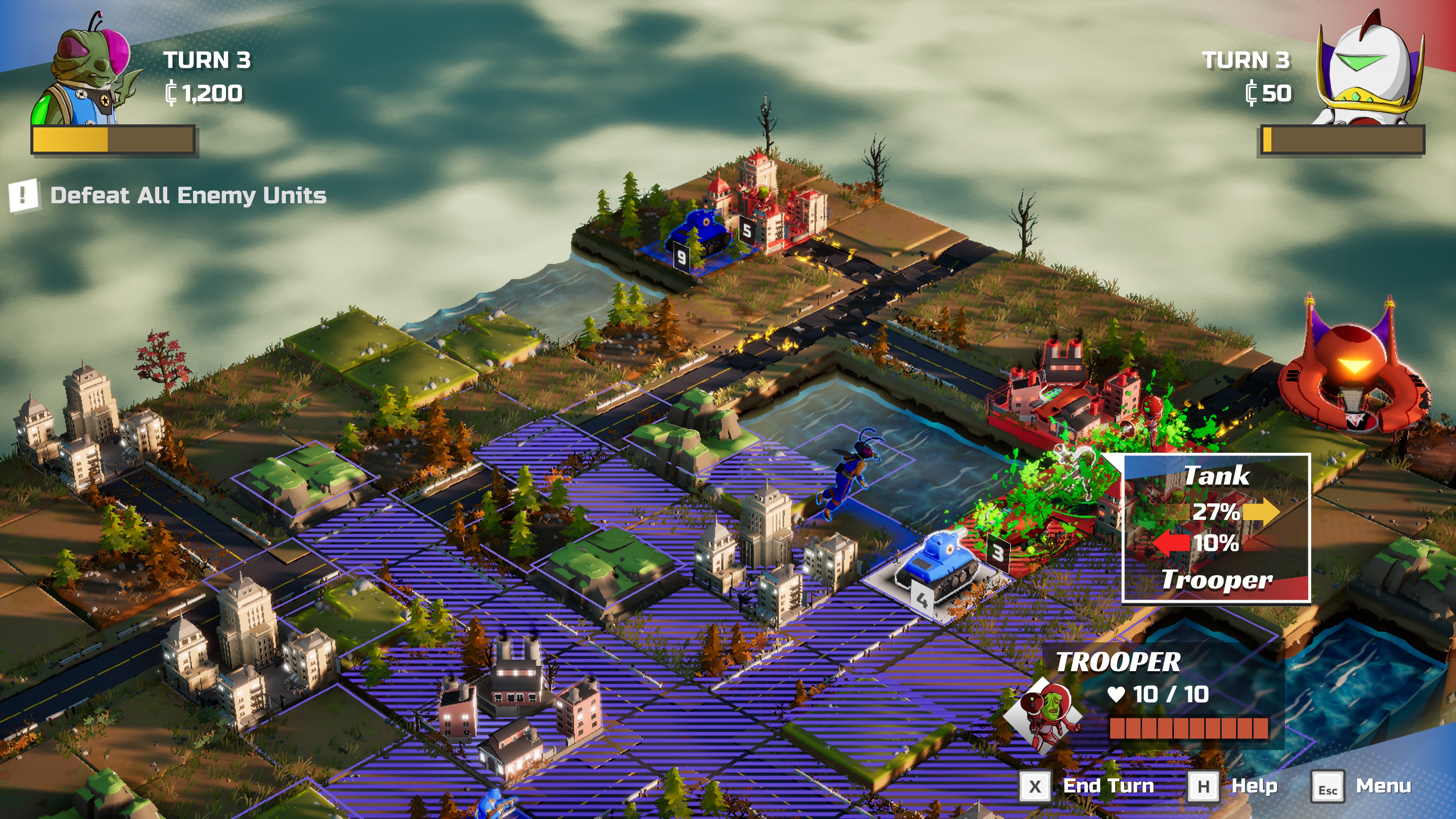 Earth vs Mars demo screenshots