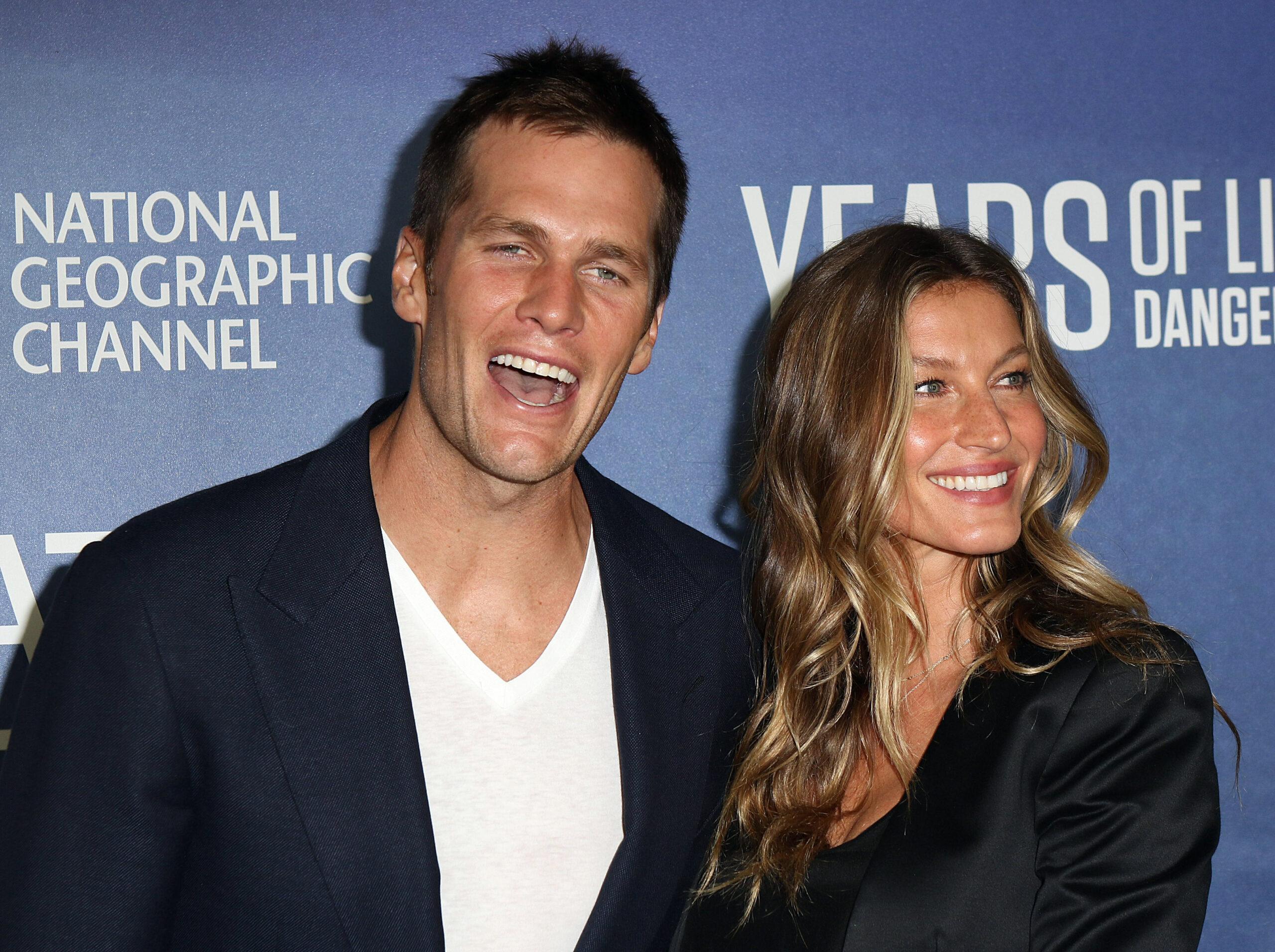 Gisele B&uuml;ndchen And Tom Brady smiling