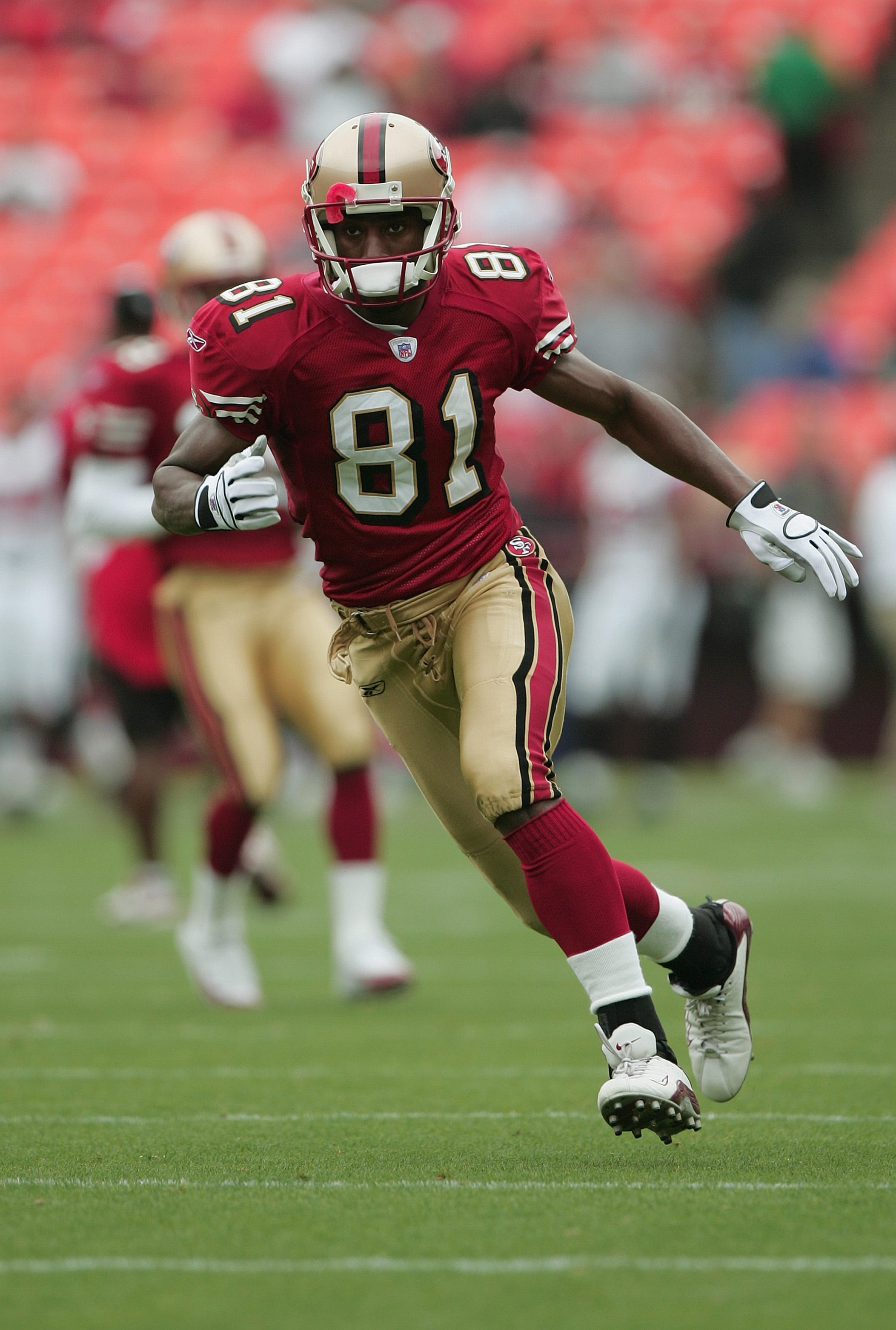 Wide receiver Rashaun Woods of the San Francisco 49ers.