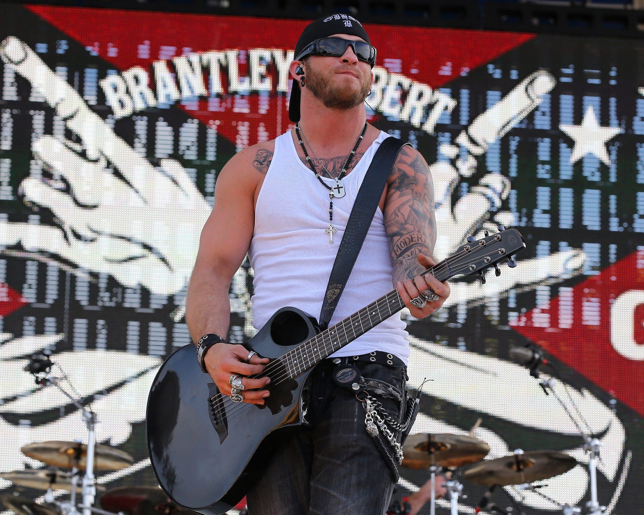Brantley Gilbert performs at the 99.9 KISS Country Chili Cookoff in Pembroke Pines, FL