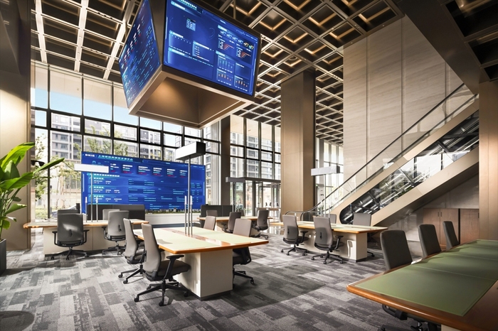 登记交易中心设立的交易席位，图片来源：受访者提供