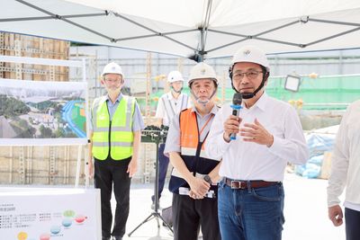 新北第2座捷運共構停車場　侯友宜視察永平國小工程拚2026完工