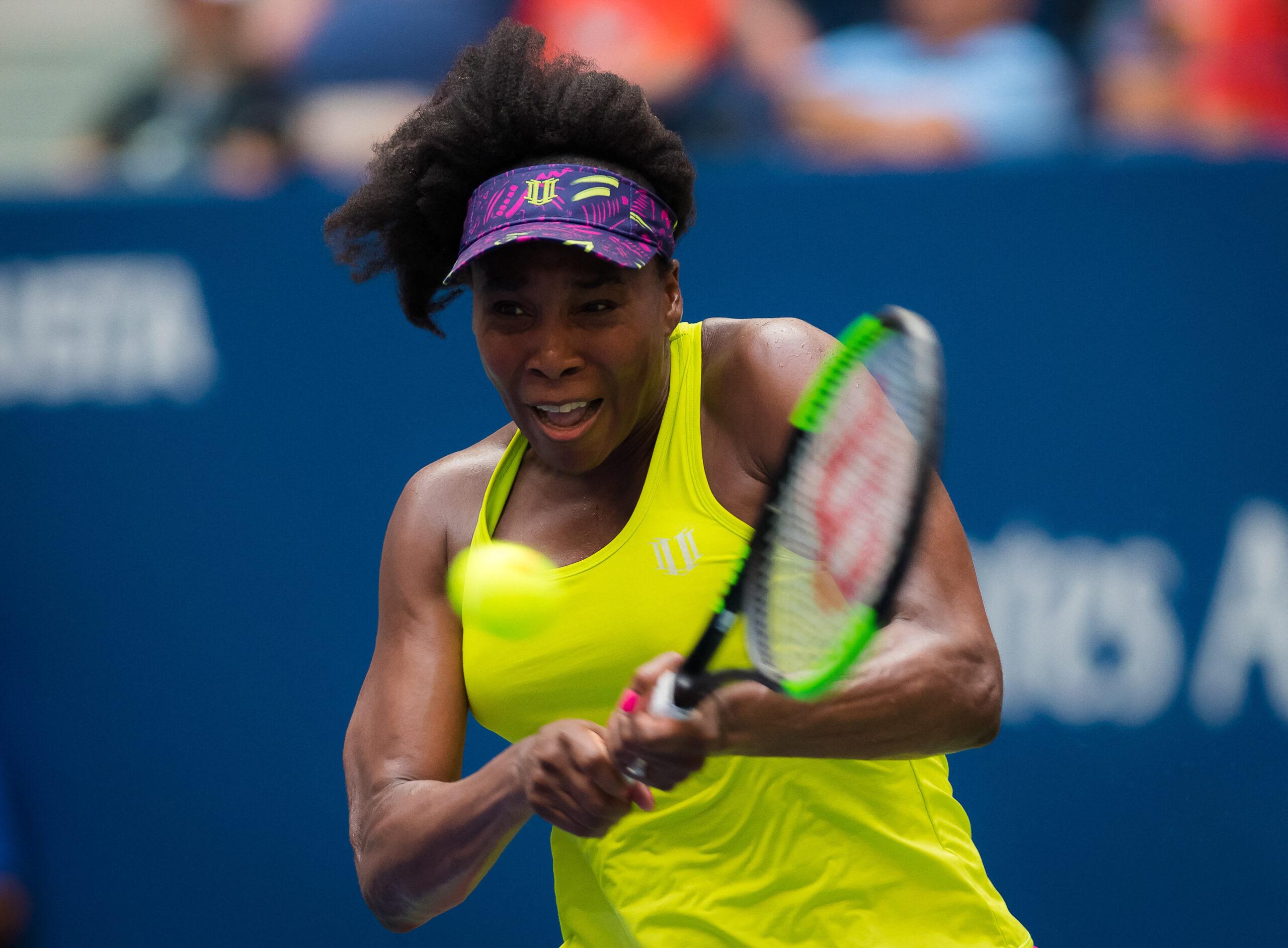 Venus Williams at FIrst round of the 2018 US Open