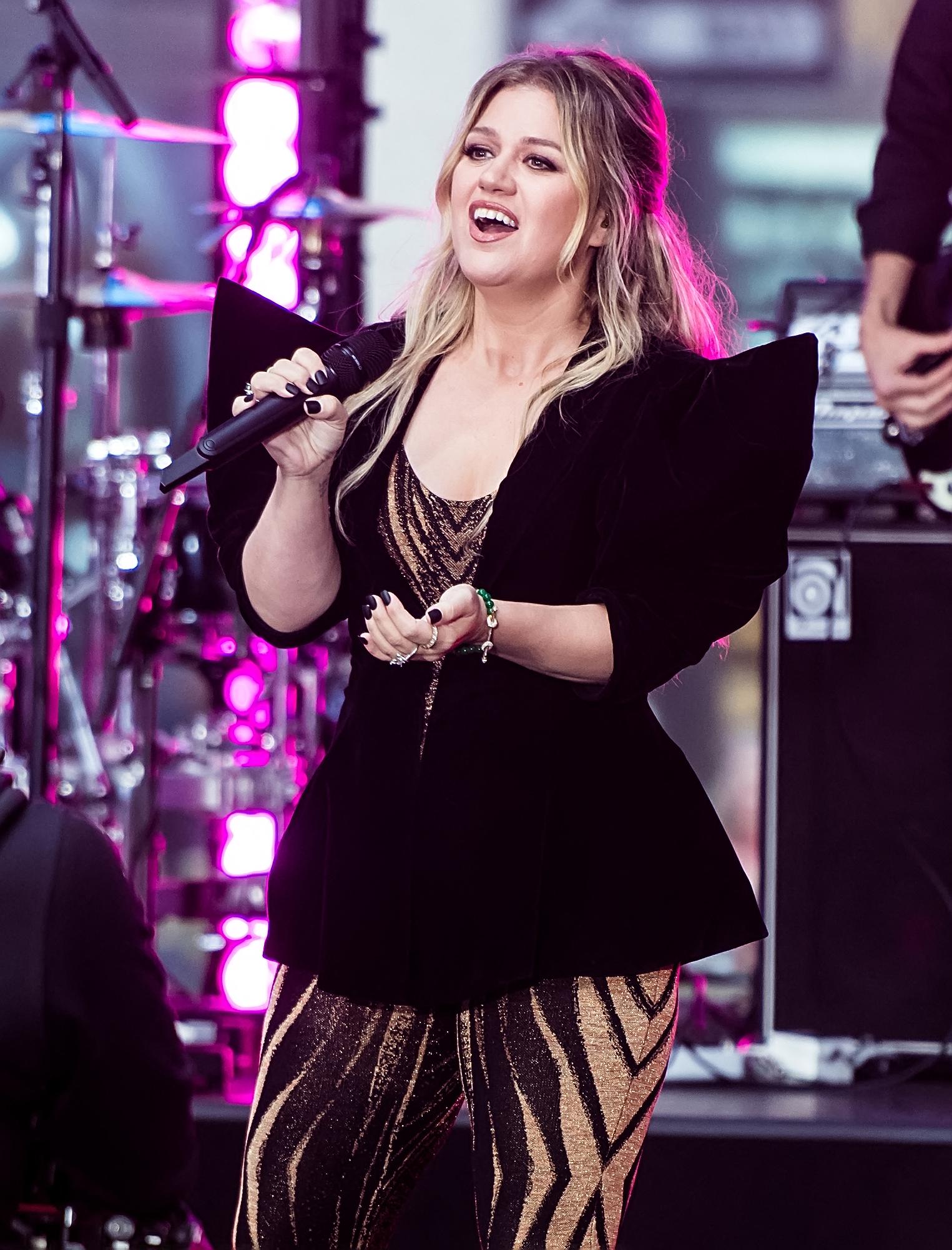 Kelly Clarkson performs on NBC's 