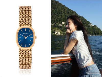 Jennie迷上古董「錶王」　義大利遊湖橢圓金錶閃耀
