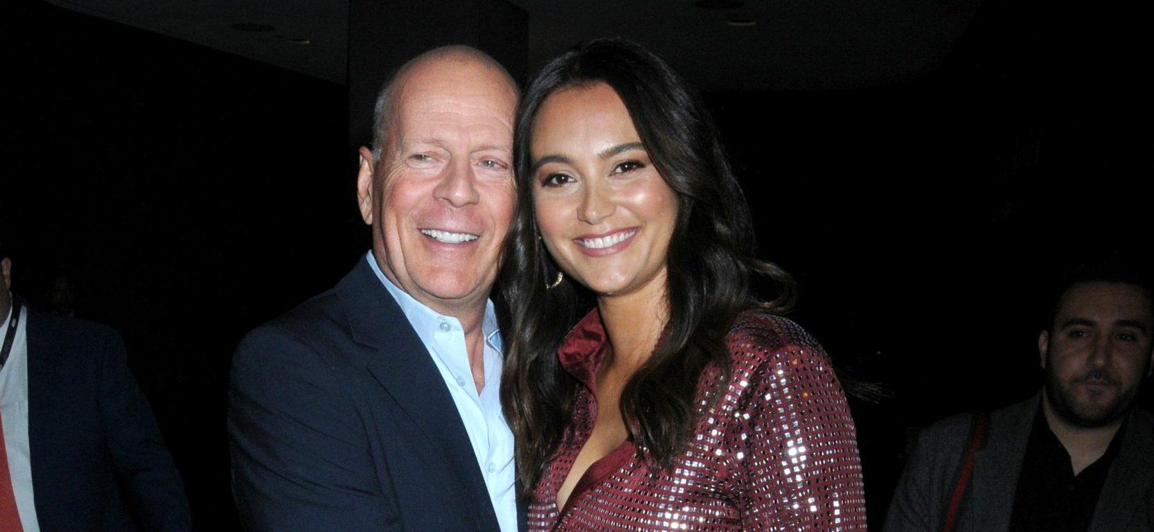 Bruce Willis and Emma Heming Willis at the NYFF Closing Night Gala