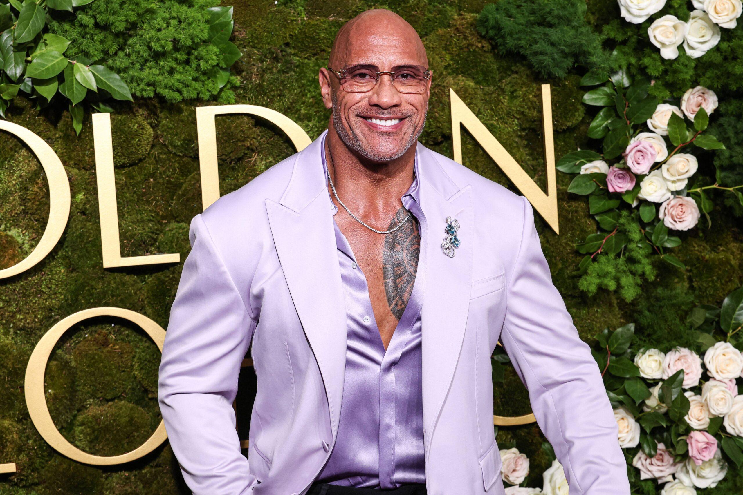 Dwayne Johnson at the 82nd Annual Golden Globe Awards