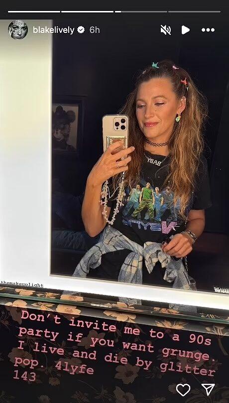 Blake Lively 90s party